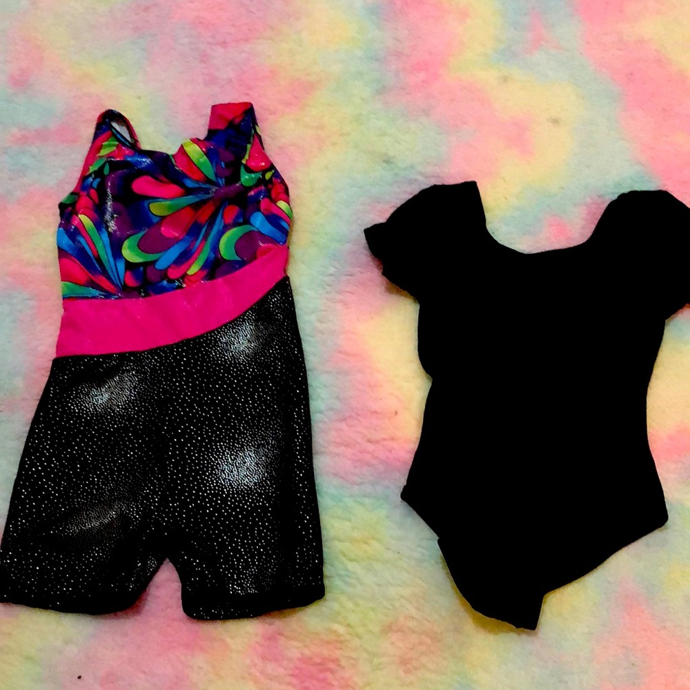 Girls leotards size small 4-5 years, black leotard Capezio size small